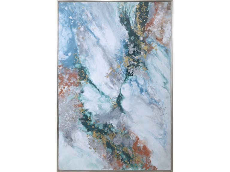 norrwood Uttermost Art Mercury Hand Abstract Art 35372 at Norwood Furniture