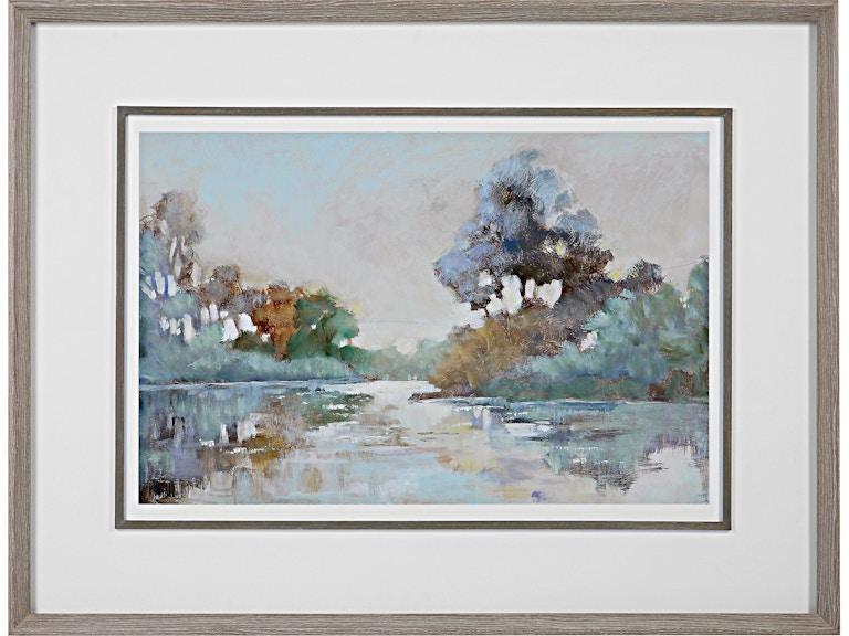 norrwood Uttermost Art Morning Lake Watercolor Framed Print 41418 at Norwood Furniture
