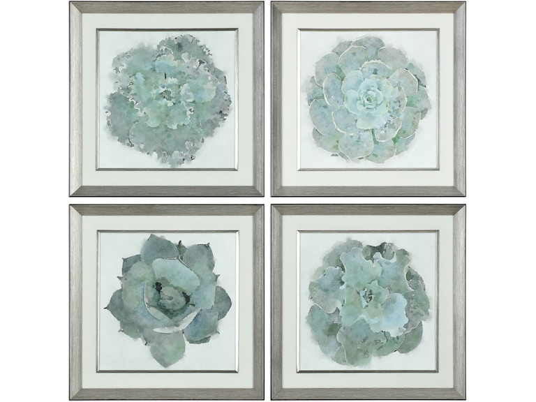norrwood Uttermost Art Natural Beauties Botanical Prints Set/4 33679 at Norwood Furniture