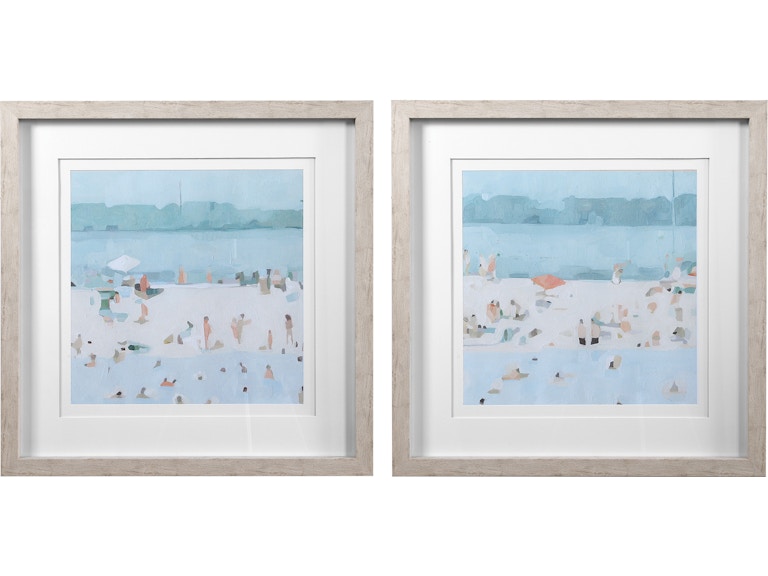 norrwood Uttermost Art Sea Glass Sandbar Framed Prints Set/2 33695 at Norwood Furniture