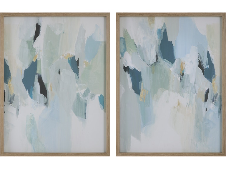 norrwood Uttermost Art Seabreeze Abstract Framed Canvas Prints Set/2 32282 at Norwood Furniture