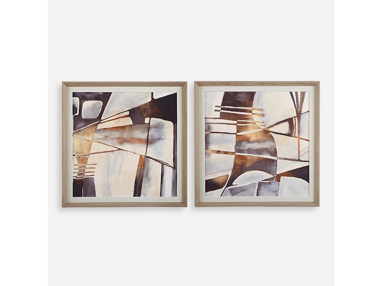norrwood Uttermost Art Vetrina Framed Abstract Prints Set/2 32390 at Norwood Furniture