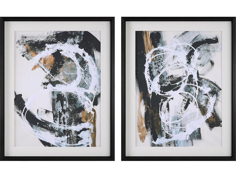 norrwood Uttermost Art Winterland Abstract Prints Set/2 32265 at Norwood Furniture