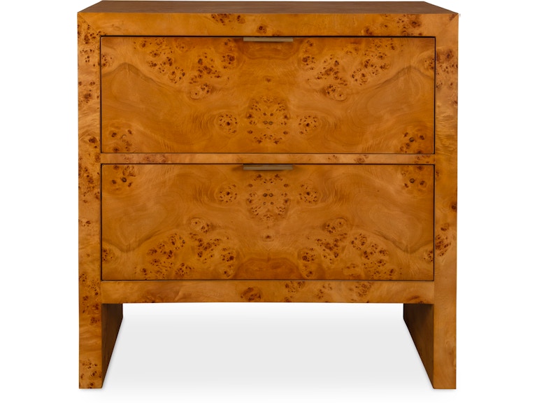 norrwood Uttermost Bedroom Indus 2 Drawer Burl Chest 24381 at Norwood Furniture
