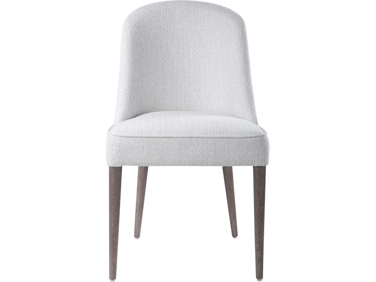 norrwood Uttermost Casual Dining Brie Armless Chair White Set Of 2 23558-2 at Norwood Furniture