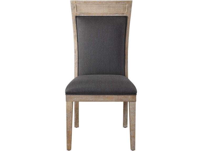 norrwood Uttermost Casual Dining Encore Dark Gray Armless Chair 23440 at Norwood Furniture