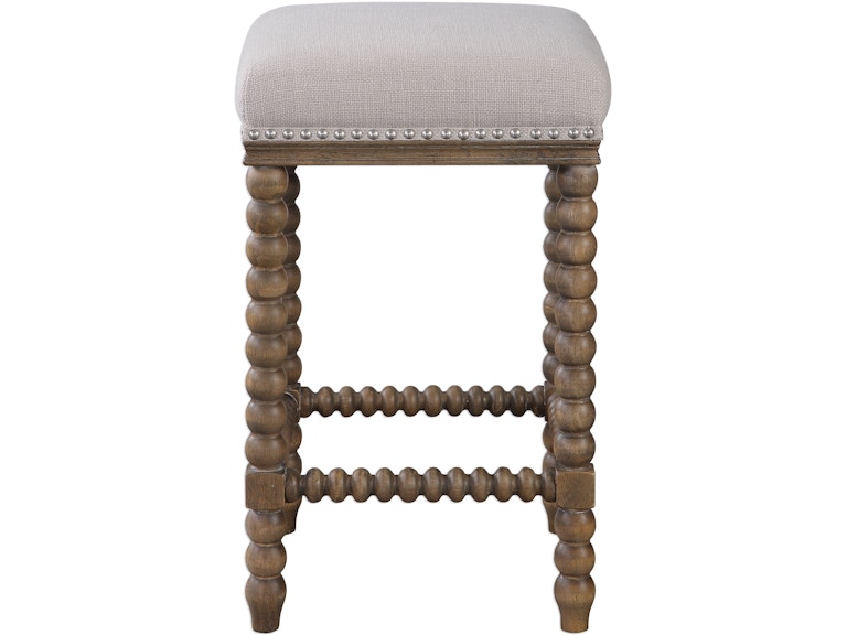 norrwood Uttermost Casual Dining Pryce Wooden Counter Stool 23495 at Norwood Furniture