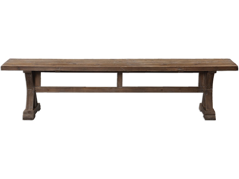 norrwood Uttermost Casual Dining Stratford Salvaged Wood Bench 24558 at Norwood Furniture