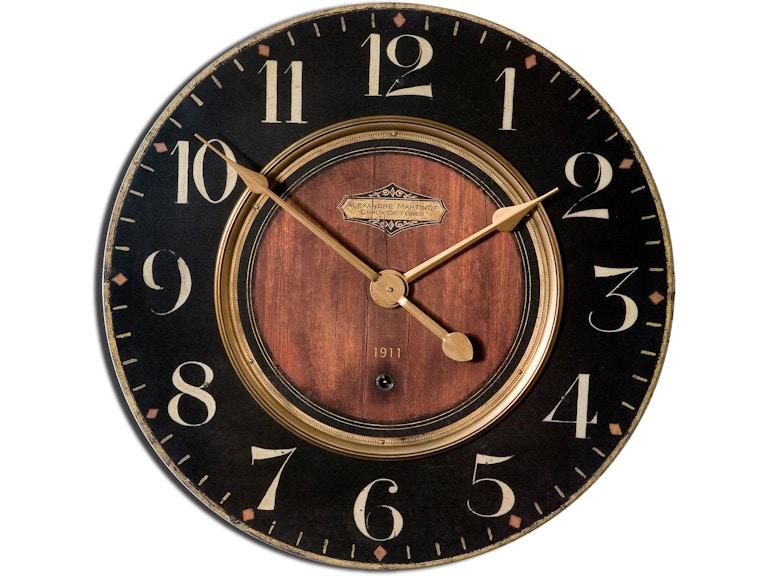 norrwood Uttermost Clocks Alexandre Martinot 23" Clock 06026 at Norwood Furniture