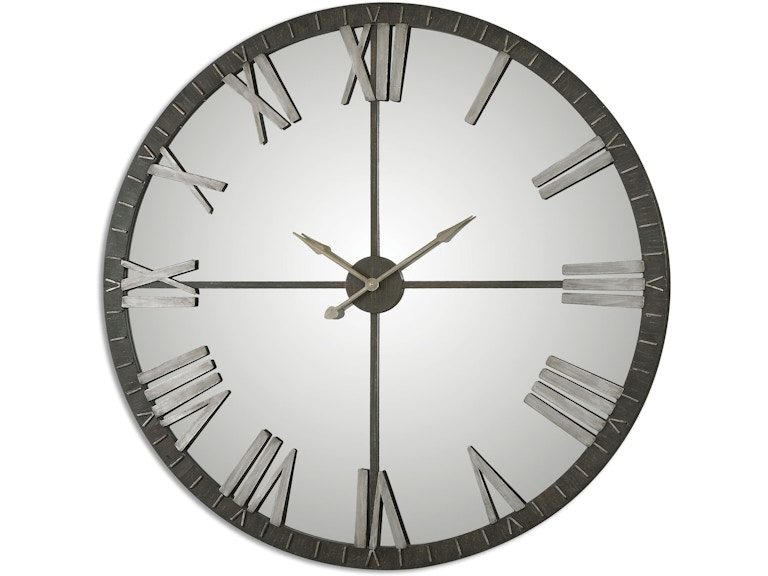 norrwood Uttermost Clocks Amelie Large Bronze Wall Clock 06419 at Norwood Furniture