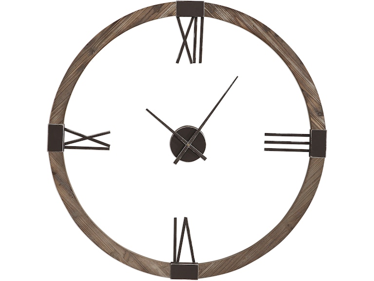 norrwood Uttermost Clocks Marcelo Modern Wall Clock 06454 at Norwood Furniture