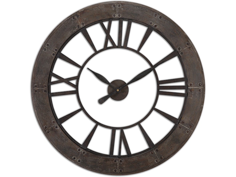 norrwood Uttermost Clocks Ronan Wall Clock 06085 at Norwood Furniture