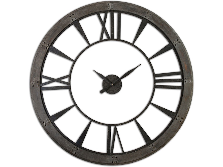 norrwood Uttermost Clocks Ronan Wall Clock Large 06084 at Norwood Furniture