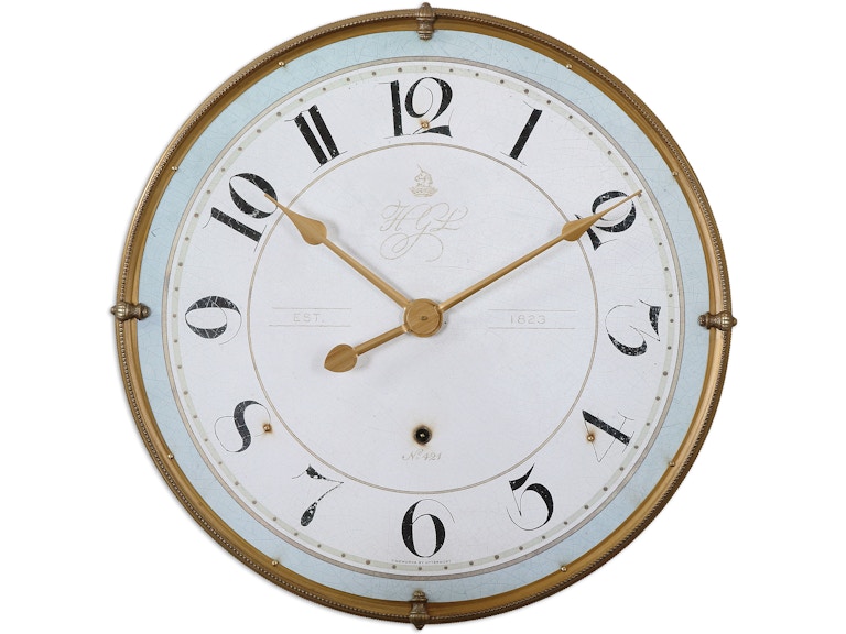 norrwood Uttermost Clocks Torriana Wall Clock 06091 at Norwood Furniture