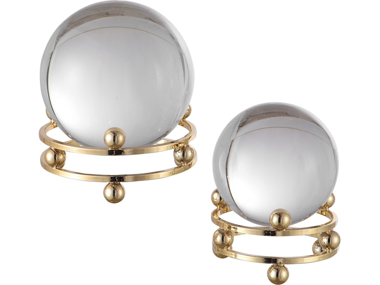 norrwood Uttermost Home Accents Alega Spheres Set/2 17566 at Norwood Furniture