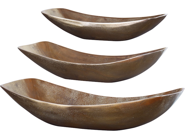 norrwood Uttermost Home Accents Anas Antique Brass Bowls Set/3 18957 at Norwood Furniture