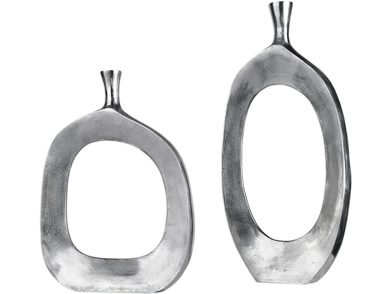 norrwood Uttermost Home Accents Cierra Aluminum Vases Set/2 20187 at Norwood Furniture