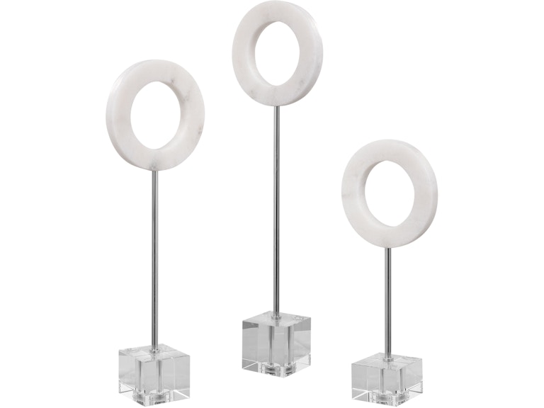norrwood Uttermost Home Accents Coin Toss Marble Rings Set/3 17871 at Norwood Furniture
