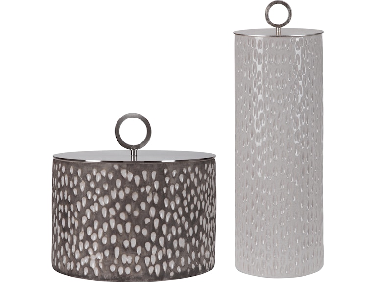 norrwood Uttermost Home Accents Cyprien Ceramic Containers Set/2 17766 at Norwood Furniture