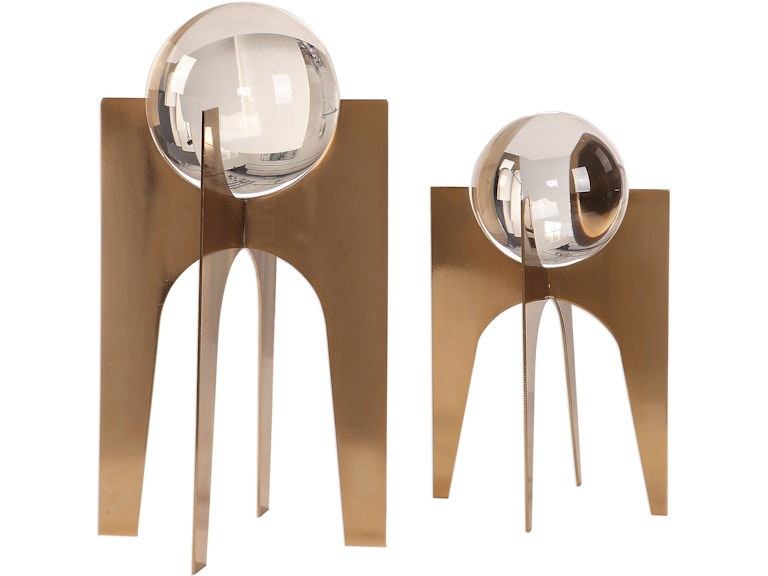 norrwood Uttermost Home Accents Ellianna Crystal Spheres Set/2 18574 at Norwood Furniture