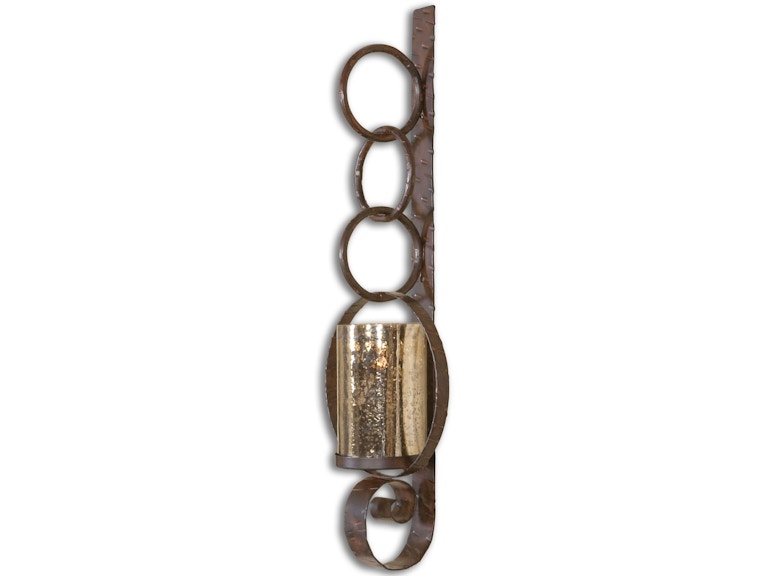 norrwood Uttermost Home Accents Falconara Metal Wall Sconce 19850 at Norwood Furniture