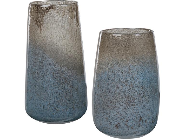 norrwood Uttermost Home Accents Ione Seeded Glass Vases Set/2 17762 at Norwood Furniture