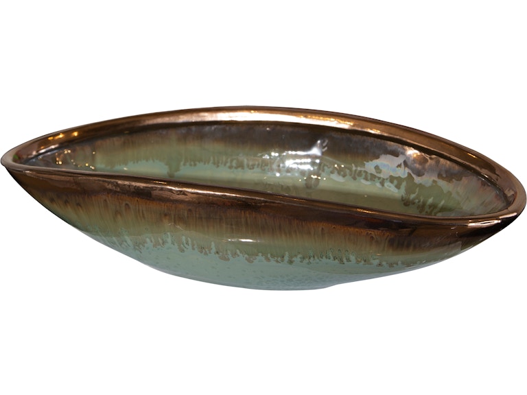norrwood Uttermost Home Accents Iroquois Green Glaze Bowl 17855 at Norwood Furniture