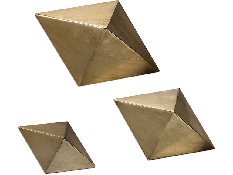 norrwood Uttermost Home Accents Rhombus Champagne Accents Set/3 20007 at Norwood Furniture