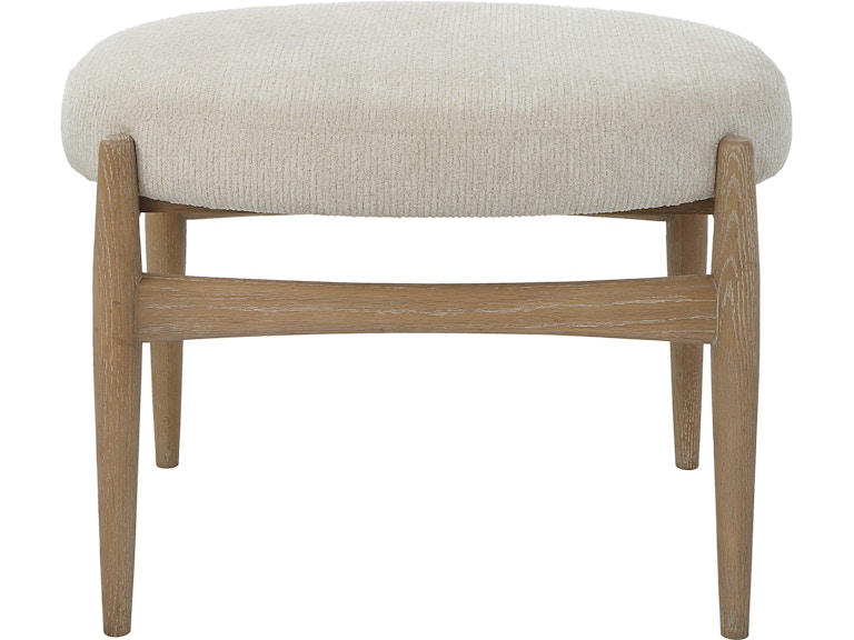 norrwood Uttermost Living Room Acrobat Off-White Small Bench 23736 at Norwood Furniture