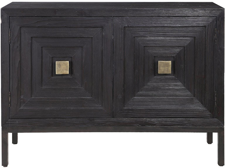 norrwood Uttermost Living Room Aiken Dark Walnut 2 Door Cabinet 24916 at Norwood Furniture