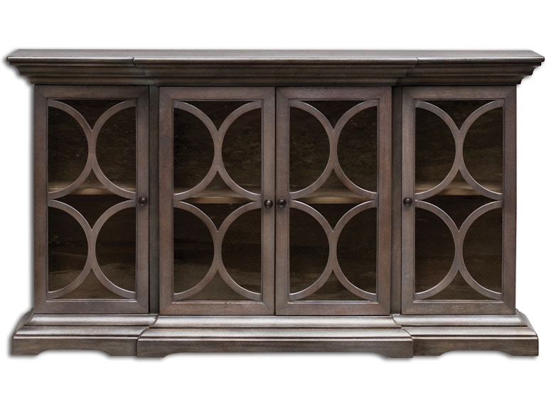 norrwood Uttermost Living Room Belino Wooden 4 Door Chest 25629 at Norwood Furniture