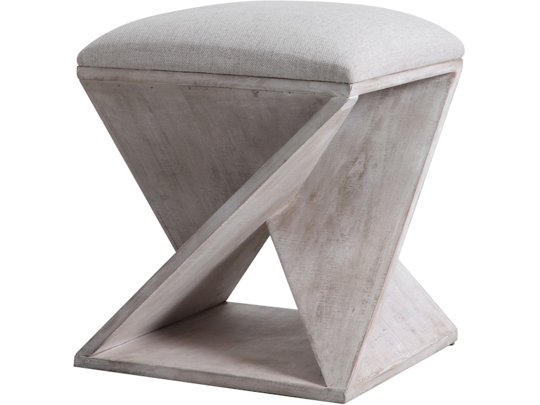 norrwood Uttermost Living Room Benue Gray Ottoman 23559 at Norwood Furniture