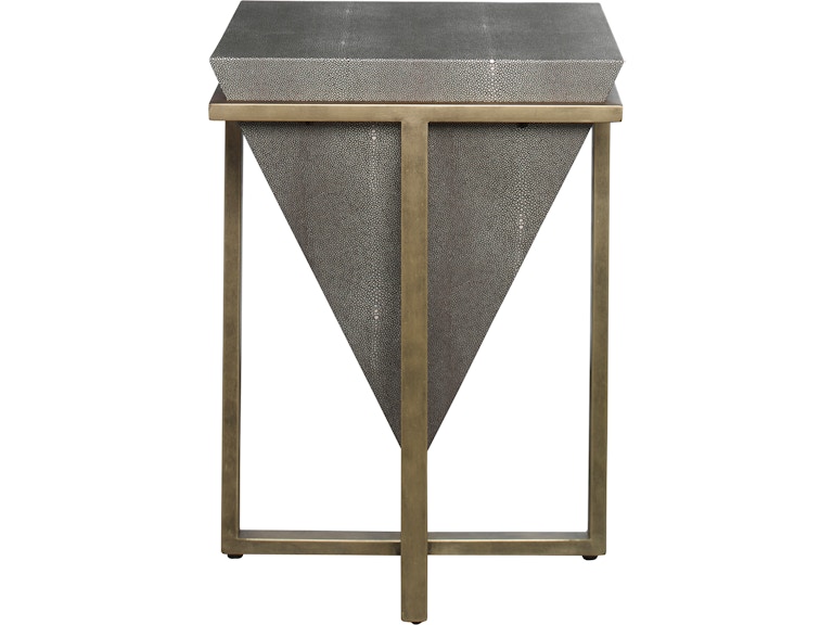 norrwood Uttermost Living Room Bertrand Shagreen Accent Table 25123 at Norwood Furniture