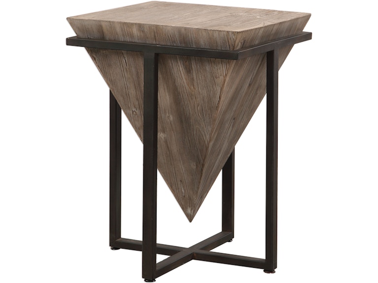norrwood Uttermost Living Room Bertrand Wood Accent Table 24864 at Norwood Furniture