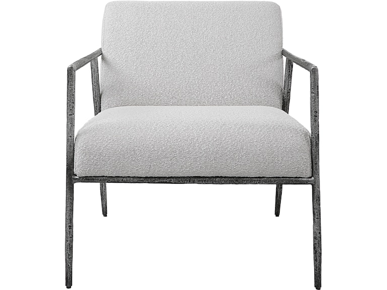 norrwood Uttermost Living Room Brisbane Light Gray Accent Chair 23660 at Norwood Furniture