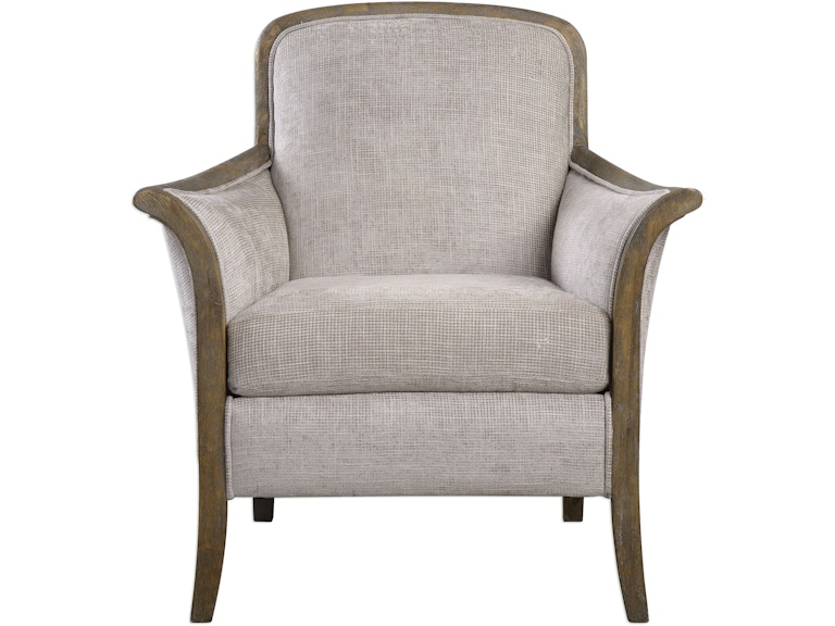 norrwood Uttermost Living Room Brittoney Taupe Armchair 23369 at Norwood Furniture