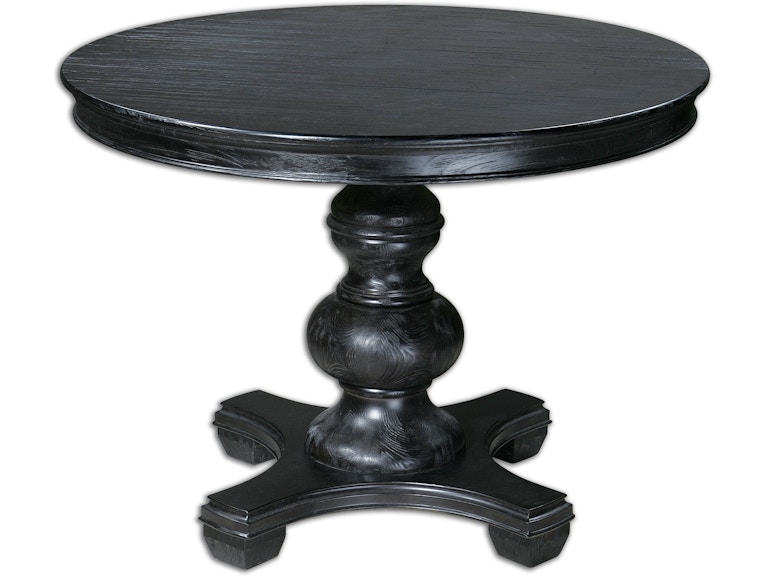 norrwood Uttermost Living Room Brynmore Wood Grain Round Table 24310 at Norwood Furniture