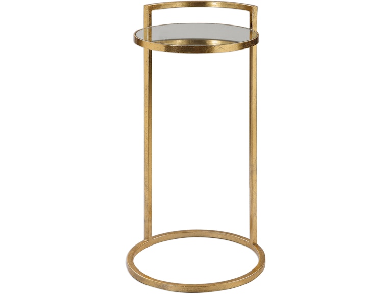 norrwood Uttermost Living Room Cailin Gold Accent Table 24886 at Norwood Furniture