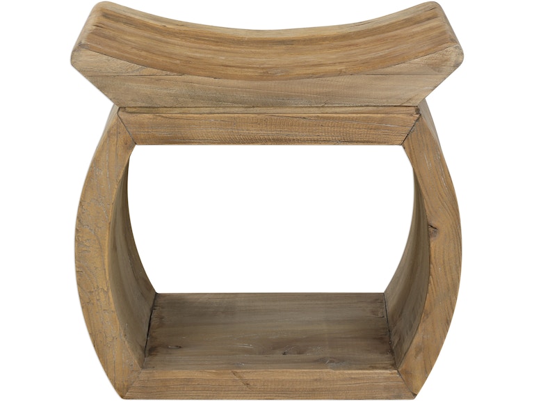 norrwood Uttermost Living Room Connor Elm Accent Stool 24814 at Norwood Furniture