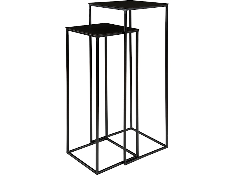 norrwood Uttermost Living Room Coreene Nesting Pedestal Tables Set/2 25121 at Norwood Furniture