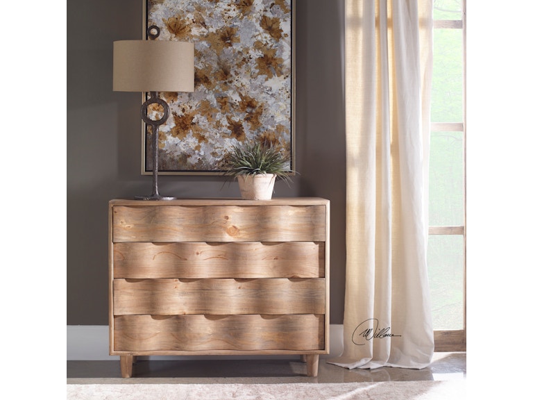 norrwood Uttermost Living Room Crawford Light Oak Accent Chest 25337 at Norwood Furniture