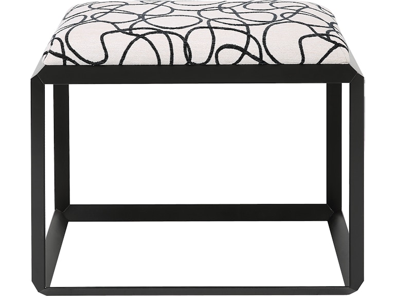 Norrwood Uttermost Living Room Curls Gray Small Bench 23768 At Norwood Furniture