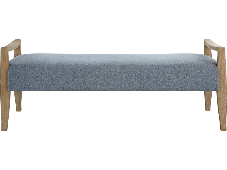 norrwood Uttermost Living Room Daylight Sky Blue Bench 23829 at Norwood Furniture