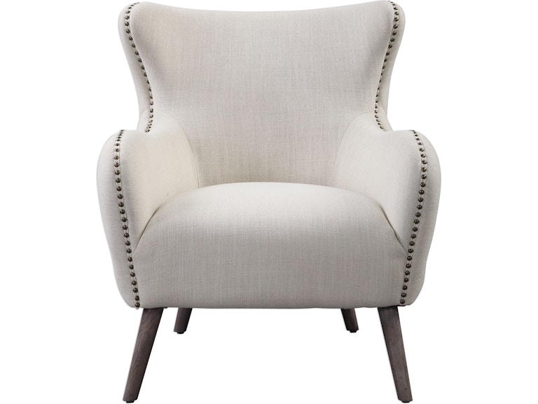 norrwood Uttermost Living Room Donya Cream Accent Chair 23500 at Norwood Furniture