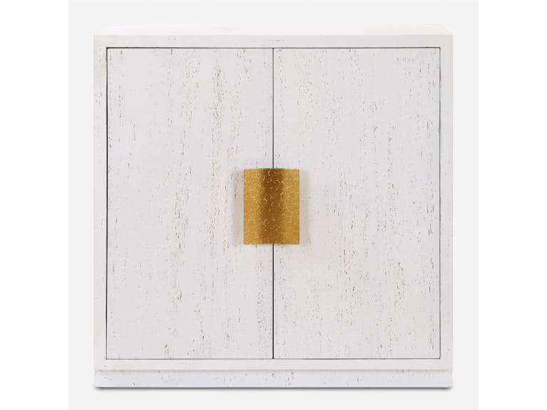 norrwood Uttermost Living Room Emma 2 Door White Cabinet 24825 at Norwood Furniture