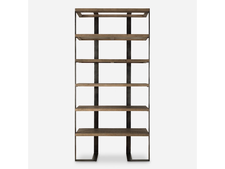 norrwood Uttermost Living Room Felix Reclaimed Oak Etagere 24047 at Norwood Furniture