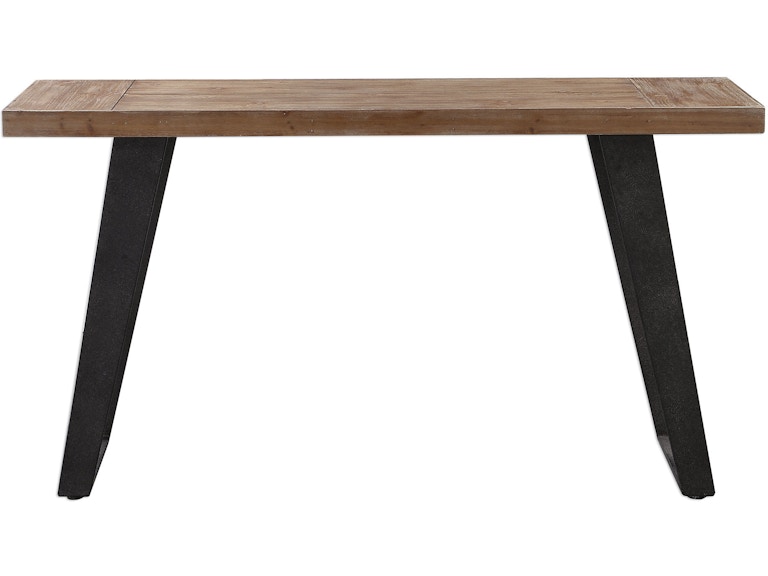 norrwood Uttermost Living Room Freddy Weathered Console Table 24877 at Norwood Furniture
