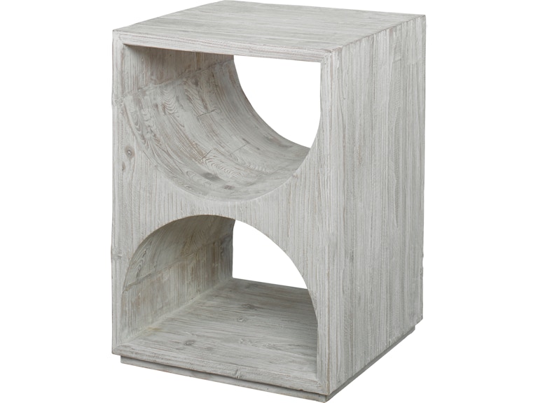 norrwood Uttermost Living Room Hans White Side Table 24969 at Norwood Furniture