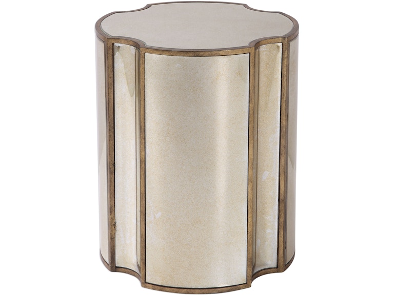 norrwood Uttermost Living Room Harlow Mirrored Accent Table 24888 at Norwood Furniture