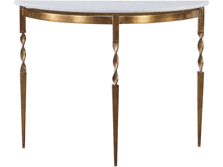 norrwood Uttermost Living Room Imelda Demilune Console Table 24881 at Norwood Furniture